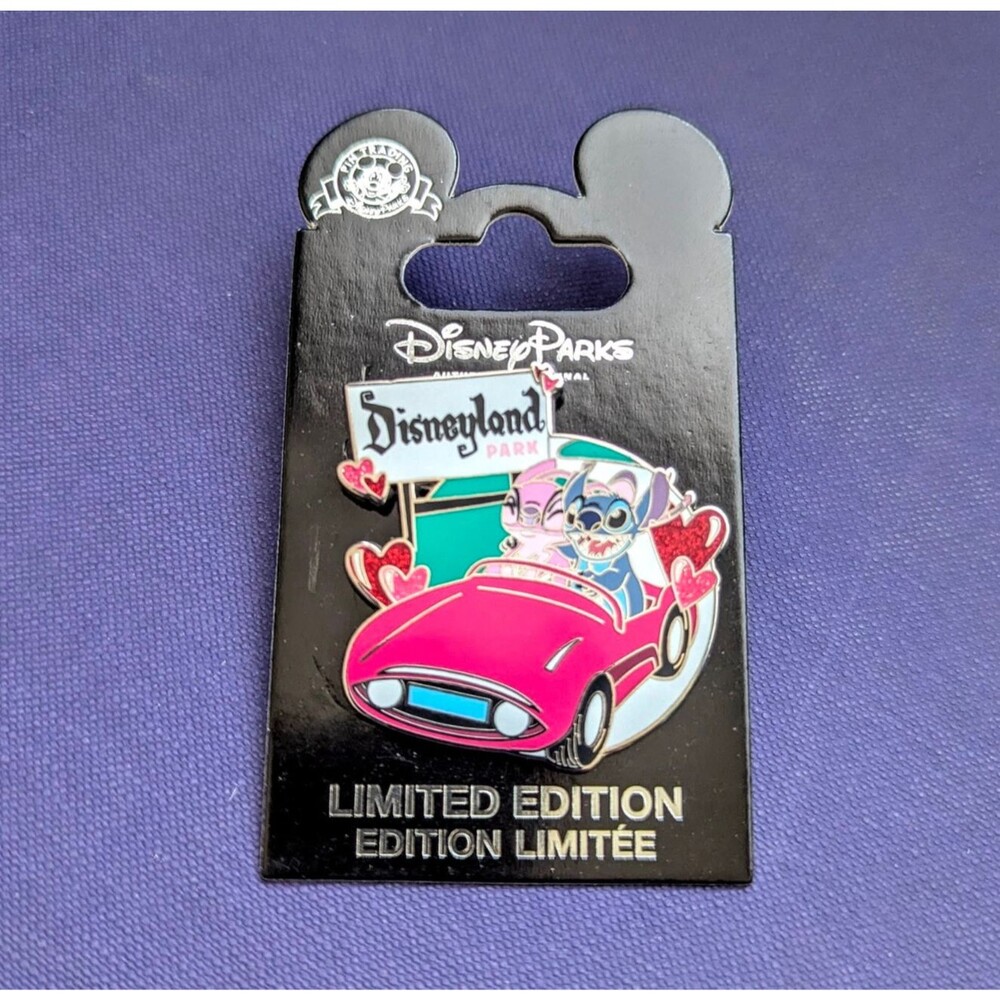 Stitch and Angel Valentine's Pin 2018 Disneyland Park Cast Excl Limited Edition